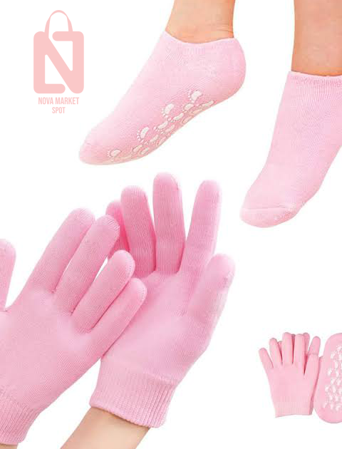 مجموعة من زوج من الجوارب و القفازات لترطيب وعلاجات الأيدي و القدمين