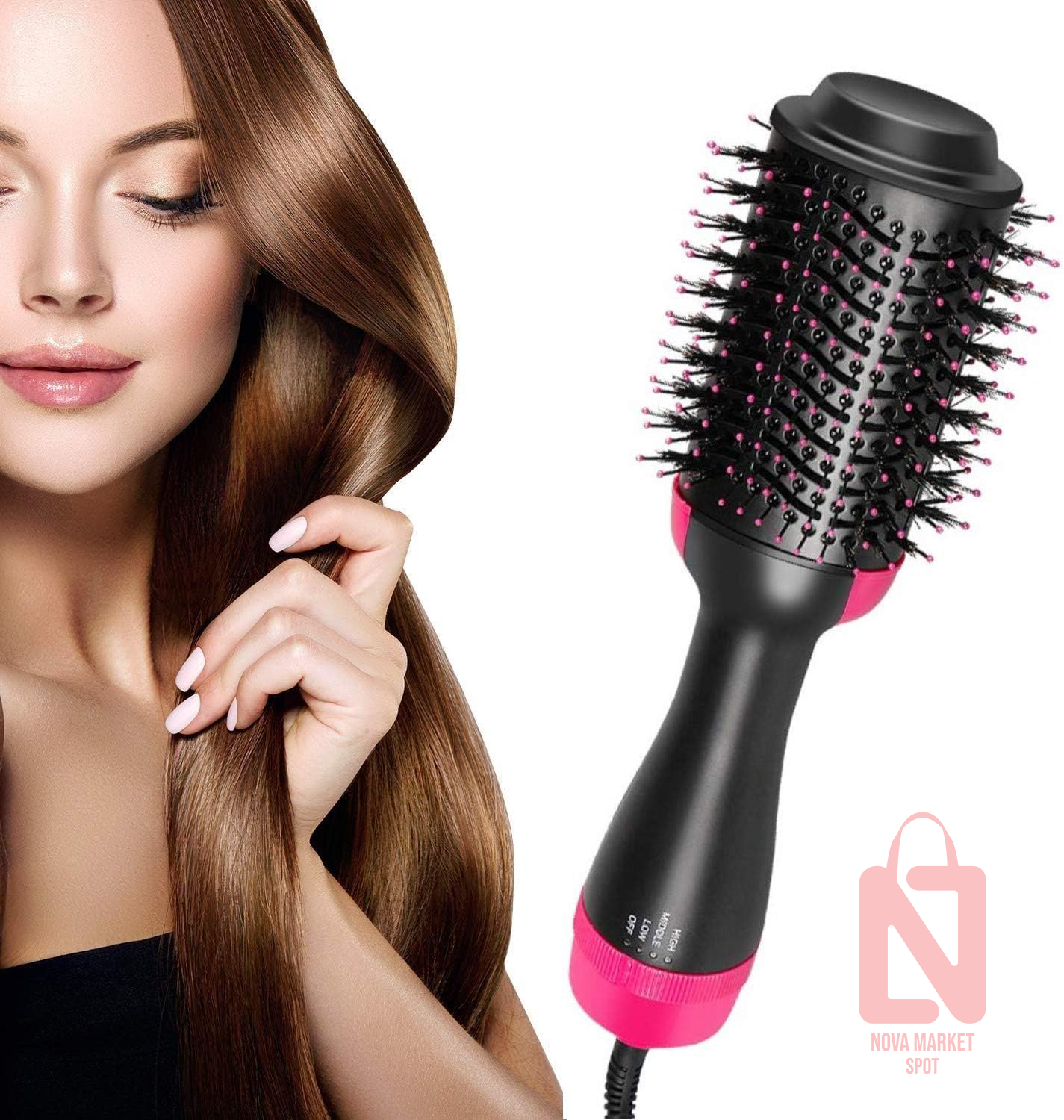 Hair Dryer & Styler مشط حراري لتصفيف وتجفيف الشعر - الصورة 2